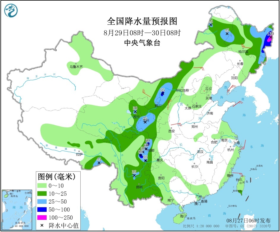 【台风路径实时发布系统】台风巴威登陆朝鲜 影响中国东北