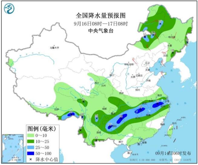 【最新天气】我国中东部将有大范围降雨 局地气温降幅超过8℃