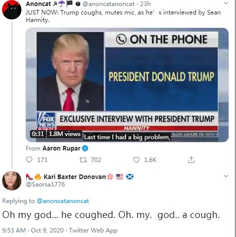 特朗普油盐不进,拒绝视频 第二场总统辩论取消! 特朗普油盐不进,拒绝视频 第二场总统辩论取消!