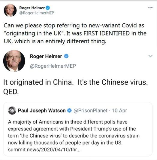 英国政客曾污蔑“中国病毒”，现在轮到英国就“双标”了