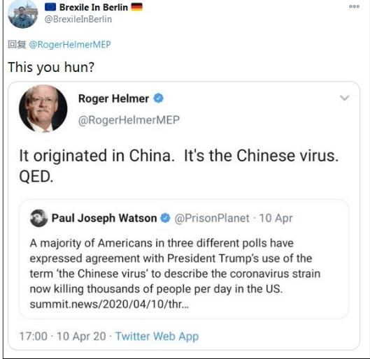 英国政客曾污蔑“中国病毒”，现在轮到英国就“双标”了