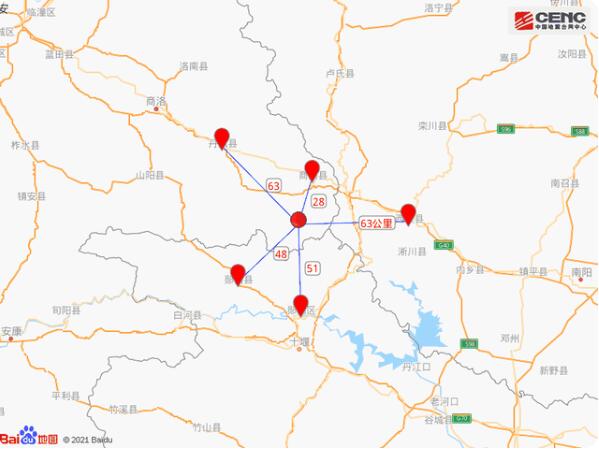 陕西商洛市商南县发生3.6级地震，震源深度17千米