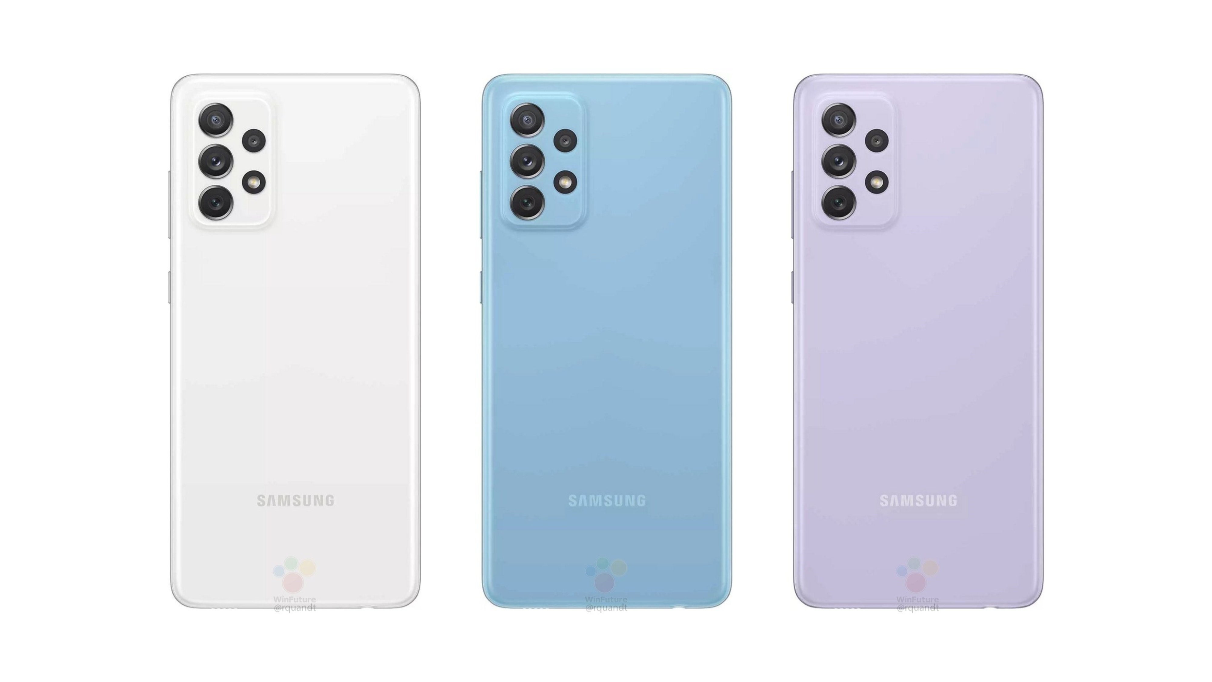 Galaxy A72 4G泄漏以及新闻渲染的整个规格