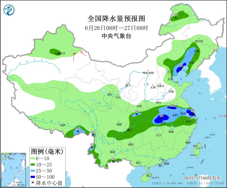 华南等地有较强降水 华北等地多雷阵雨天气