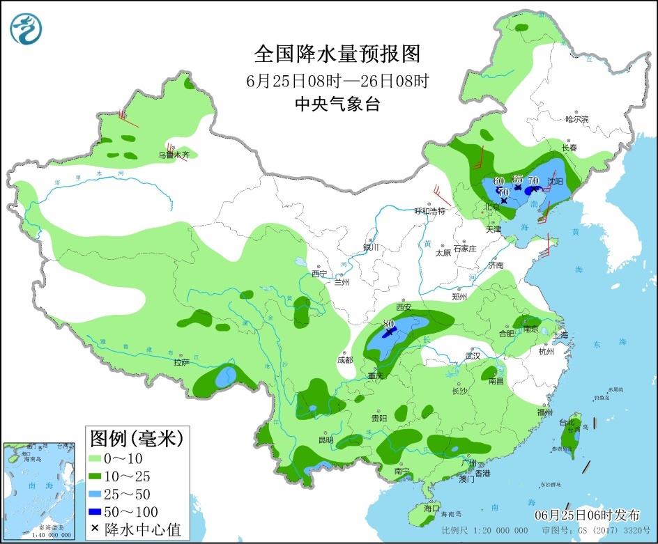 长江中下游地区将有新一轮较强降水过程 华北和东北地区多雷阵雨天气